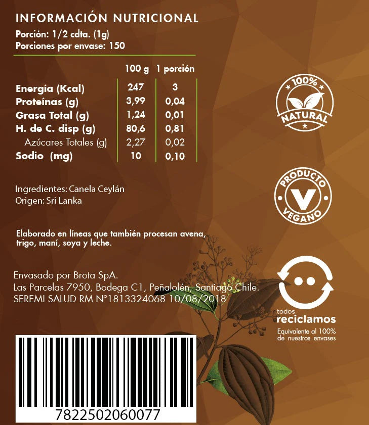 🌿 Canela Ceylán Pura – El toque dorado de la naturaleza