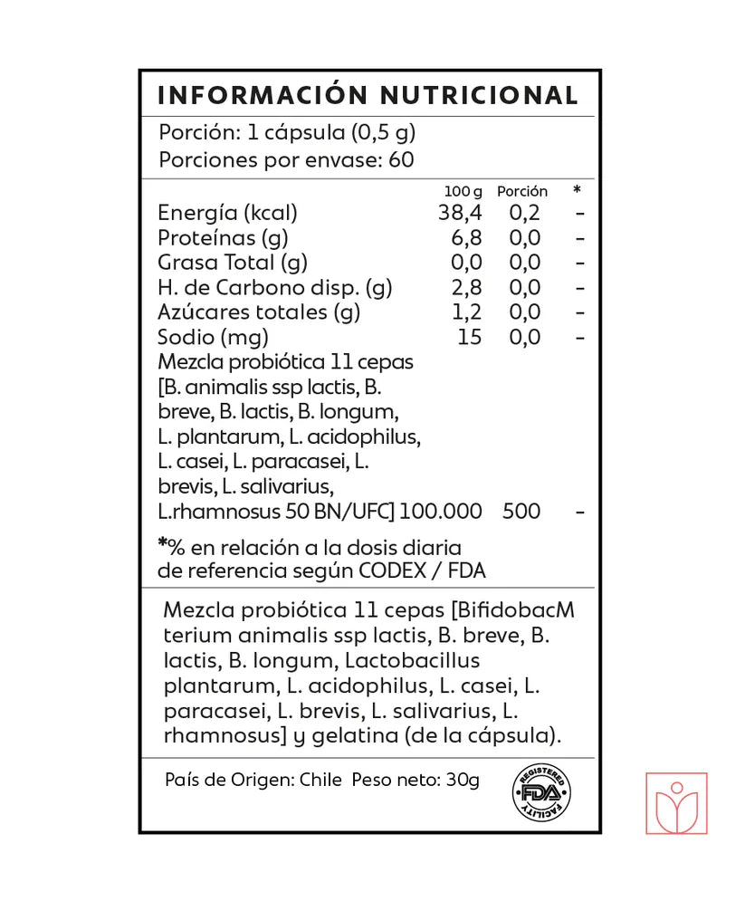 🦠 Probióticos 11 Cepas – 60 cápsulas