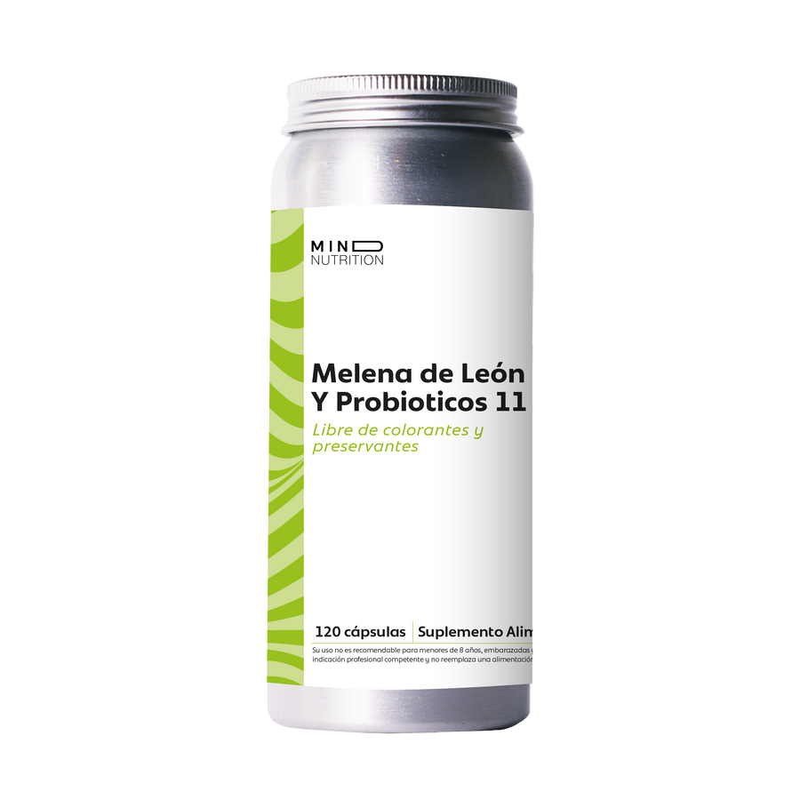 🧠🍄 Melena de León + Probióticos 11 Cepas – 60 cápsulas